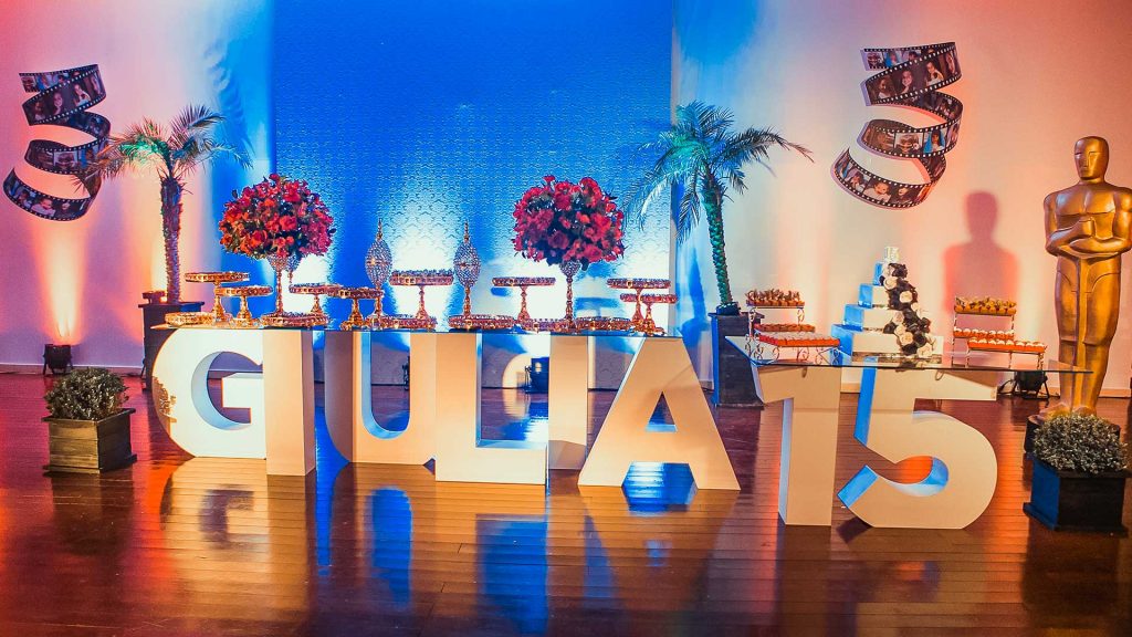 Decoracao Tematica Oscar Festa de 15 anos